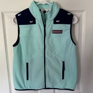 Vineyard Vines Mint Green and Blue Vest